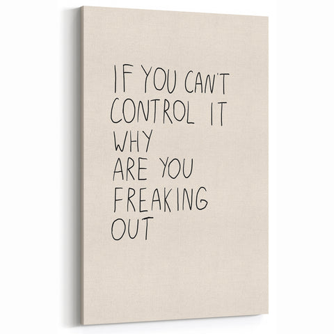 Minimalist Electric Control Quote Art – Modern Electric Wall Art Canvas