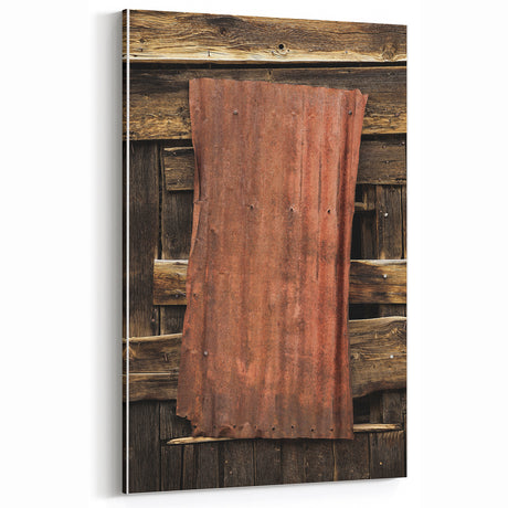 Rustic Wall Art - Weathered Metal and Wood for Vintage Farmhouse Decor