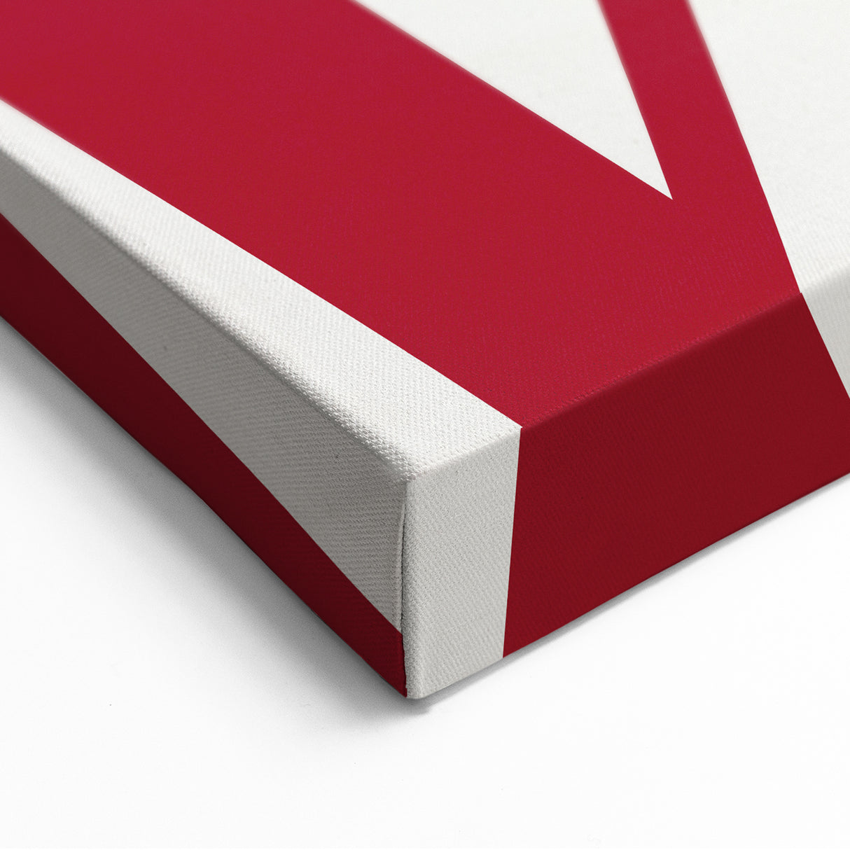 Electric Wall Art: Bold LOVE Typography in Vibrant Red for Modern Decor