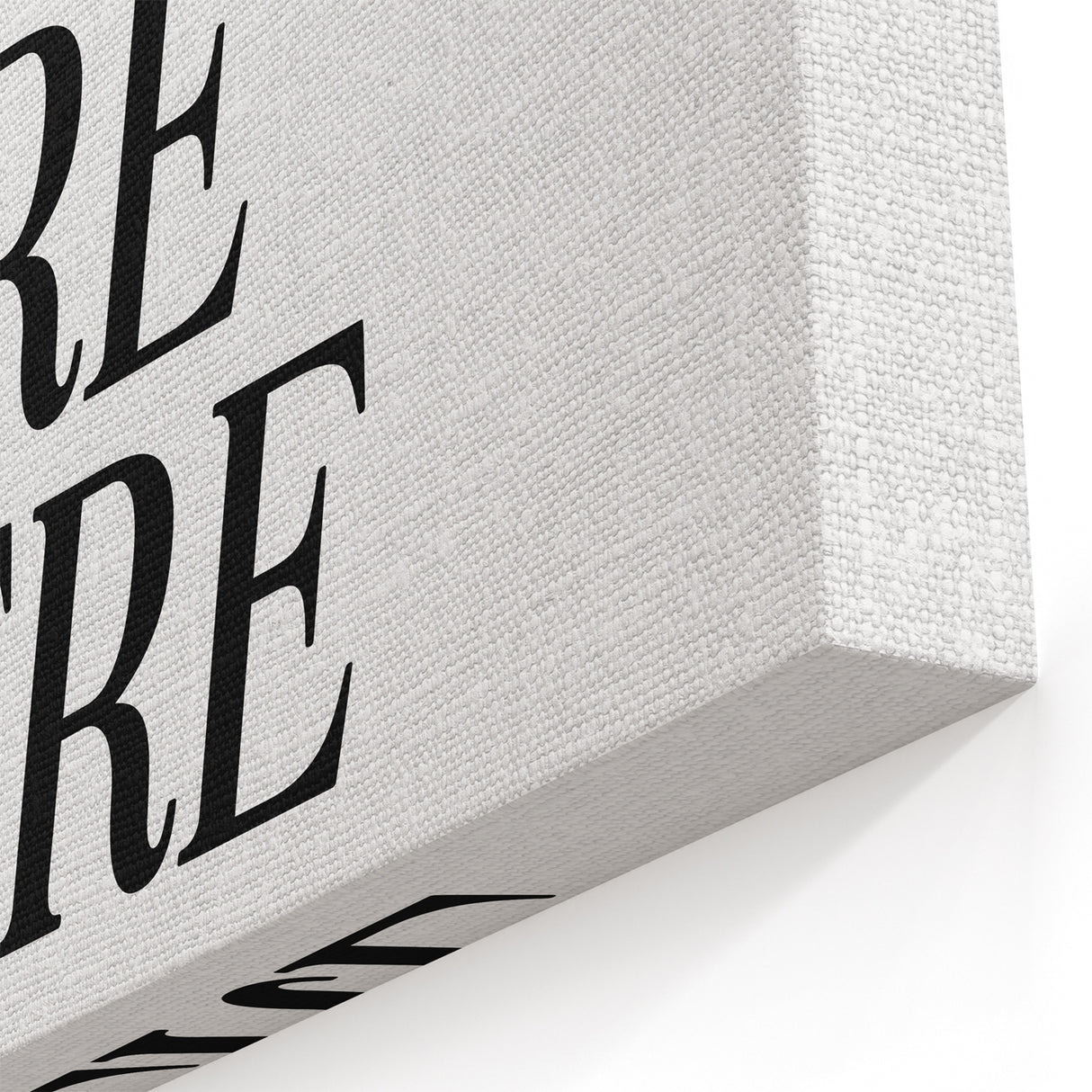 Electric Wall Art: Bold Black Typography 'You Are Here' for Modern Spaces