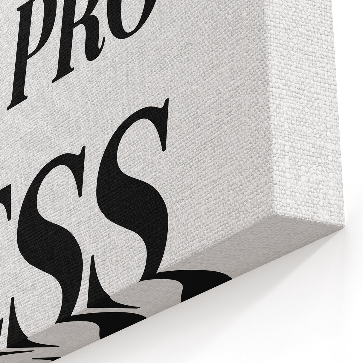 Electric Wall Art: Bold 'Love the Process' Typography for Modern Spaces