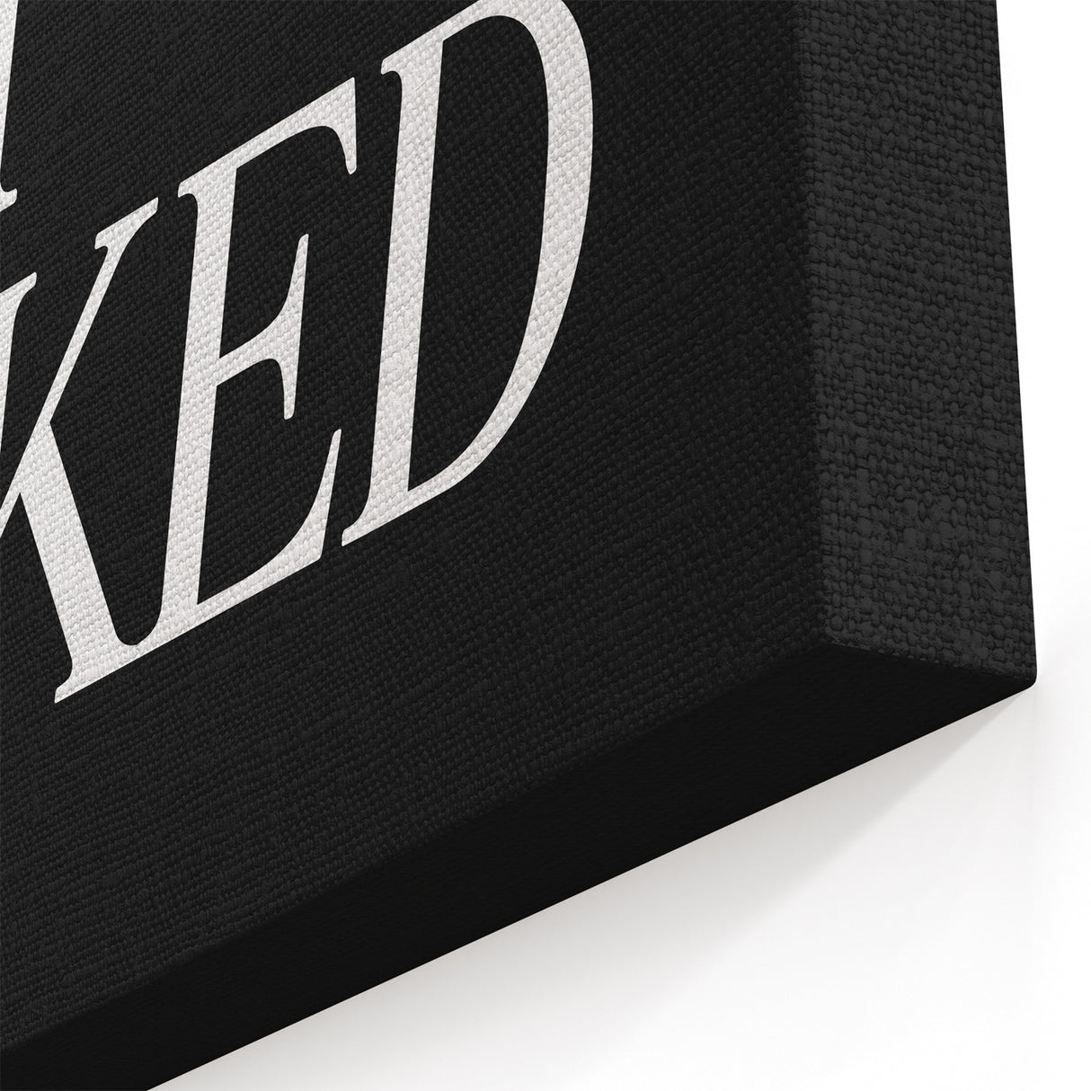 Electric Wall Art: Bold 'Get Naked' Typography for Modern Spaces