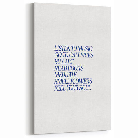 Electric Wall Art: 'Feel Your Soul' Motivational Typography Print