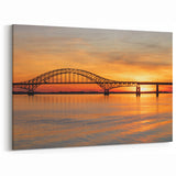 Long Island Wall Art – Robert Moses Bridge at Sunset New York Scenic Prints