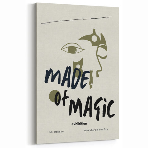 Electric Wall Art: Made of Magic Abstract Modern Art Print