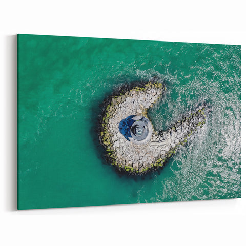 Fire Island Art – Aerial Lighthouse View Long Island Scenic Coastal Print