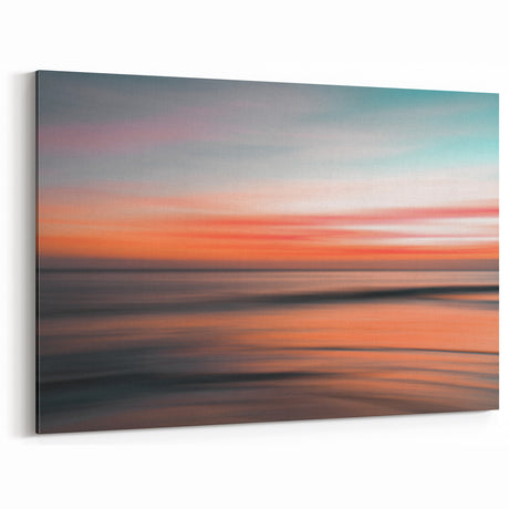 Coastal Wall Art – Sunset Glow Oceanic Decor for Beach-Themed Homes
