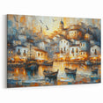 Seaside Village Coastal Wall Art – Nautical Decor for Home Interiors