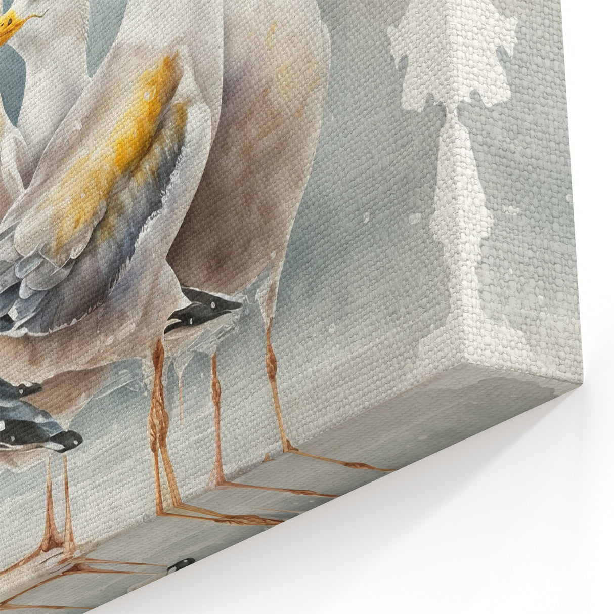 Coastal Wall Art – Seagulls by the Shore Beach-Themed Ocean Art Print