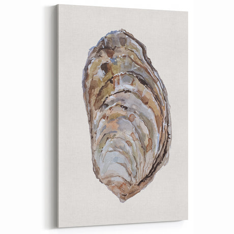 Coastal Wall Art - Nautical Oyster Shell Design for Seaside Living Decor
