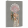 Beach-Themed Coastal Wall Art - Seaside Woman with Seashell Head
