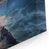 Niagara Falls Acrylic Glass Art - Fiery Sunset Scenic Print