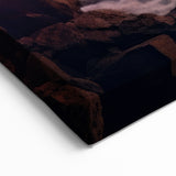 Niagara Falls Acrylic Glass Art - Fiery Sunset Scenic Print