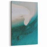 Coastal Wall Art - Aerial View of White Sand Beach and Blue Ocean Print