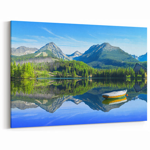 Slovakia Wall Art – Majestic Mountain Lake Slovakia Landscape Prints
