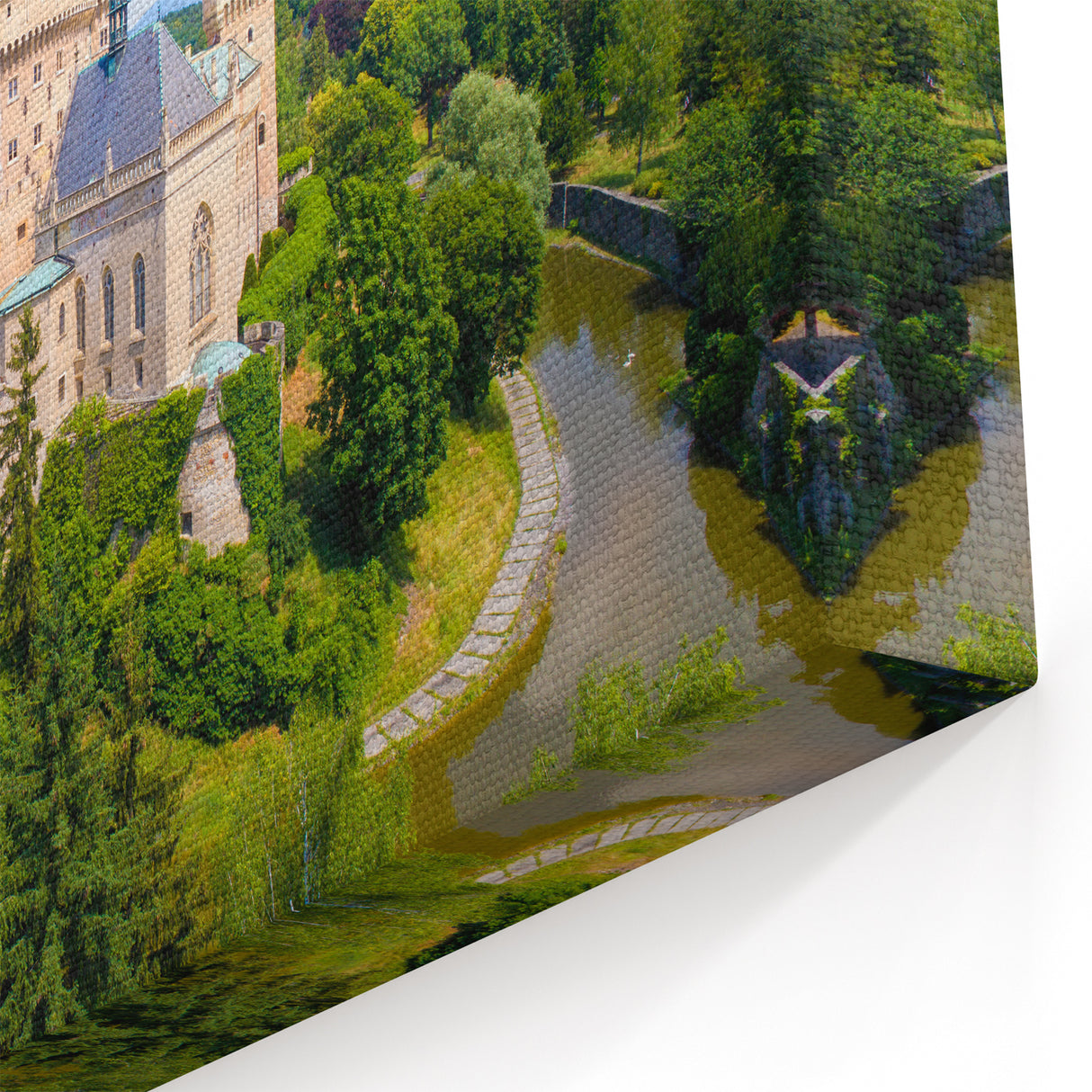 Slovakia Canvas Prints – Majestic Castle in Slovakia Scenic Artwork