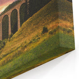 Slovakia Canvas Prints – Historic Bridge at Sunset Slovakia Scenic Art