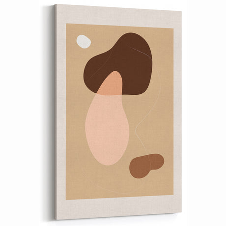 Minimalist Boho Wall Art | Earthy Bohemian Decor Canvas | Artistic Print