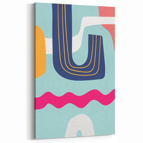 Eclectic Boho Wall Art | Vibrant Bohemian Decor Canvas | Artistic Print
