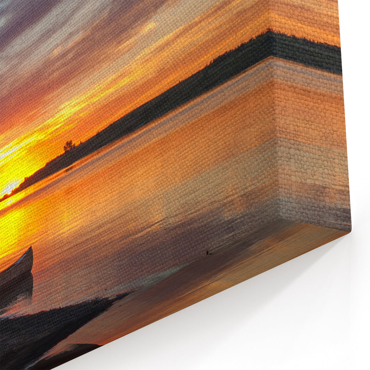 North Dakota Sunset Canoe - Scenic Art Prints & Theodore Roosevelt Park Art