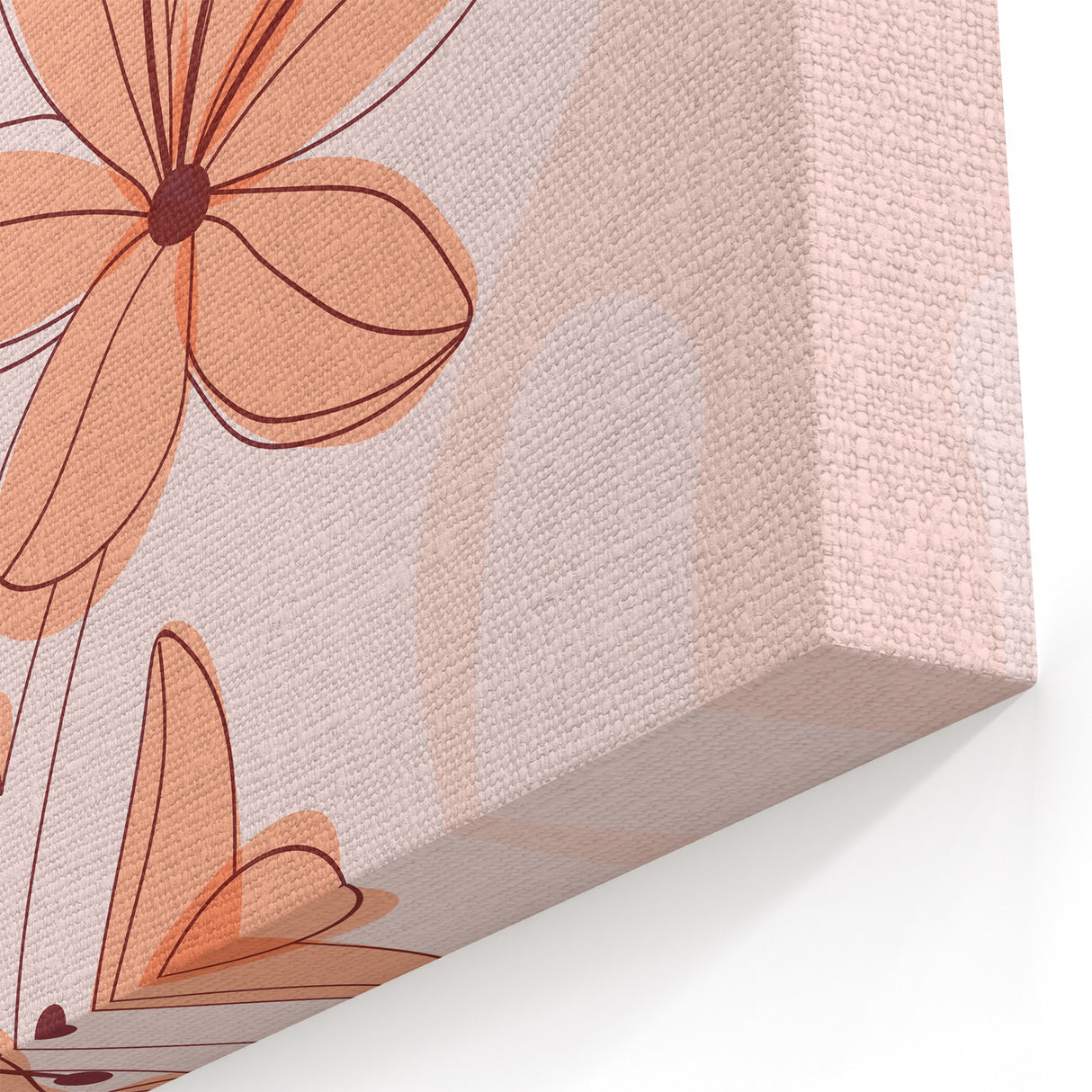 Floral Boho Wall Art | Soft Bohemian Decor Canvas | Artistic Print