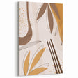 Minimalist Boho Leaf Wall Art | Earthy Bohemian Decor Canvas | Print