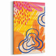 Vibrant Abstract Boho Wall Art | Eclectic Bohemian Decor Canvas | Print