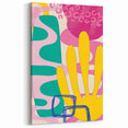 Playful Abstract Boho Wall Art | Colorful Bohemian Decor Canvas | Print