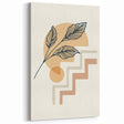 Boho Geometric Leaf Art | Modern Abstract Botanical Wall Print