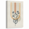 Boho Botanical Arch Wall Art | Minimalist Floral Print for Modern Spaces