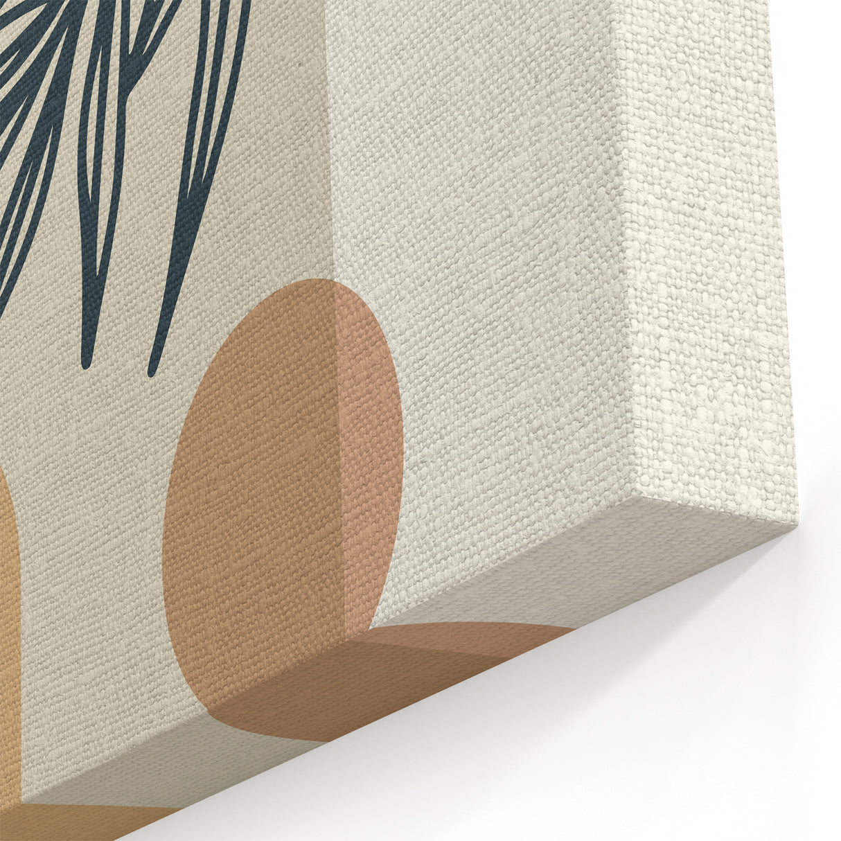Boho Leaf Arch Wall Art | Minimalist Botanical Print for Cozy Spaces