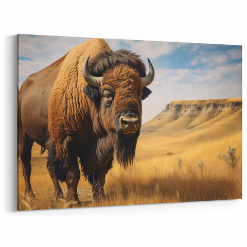 Majestic Bison in North Dakota - Scenic Wildlife Photography & Wall Art