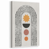 Bohemian Wall Art | Eclectic Boho Decor Canvas | Geometric Abstract Print