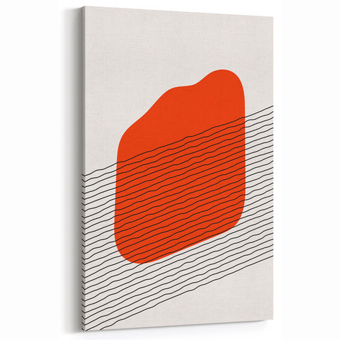 Bohemian Wall Art | Abstract Boho Decor Canvas | Modern Minimalist Art Print