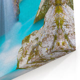 Scenic Slovenia Prints - Tranquil Waterfall Canvas Art