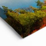 Slovenia Art Prints - Autumn Lake Bled Reflection Canvas