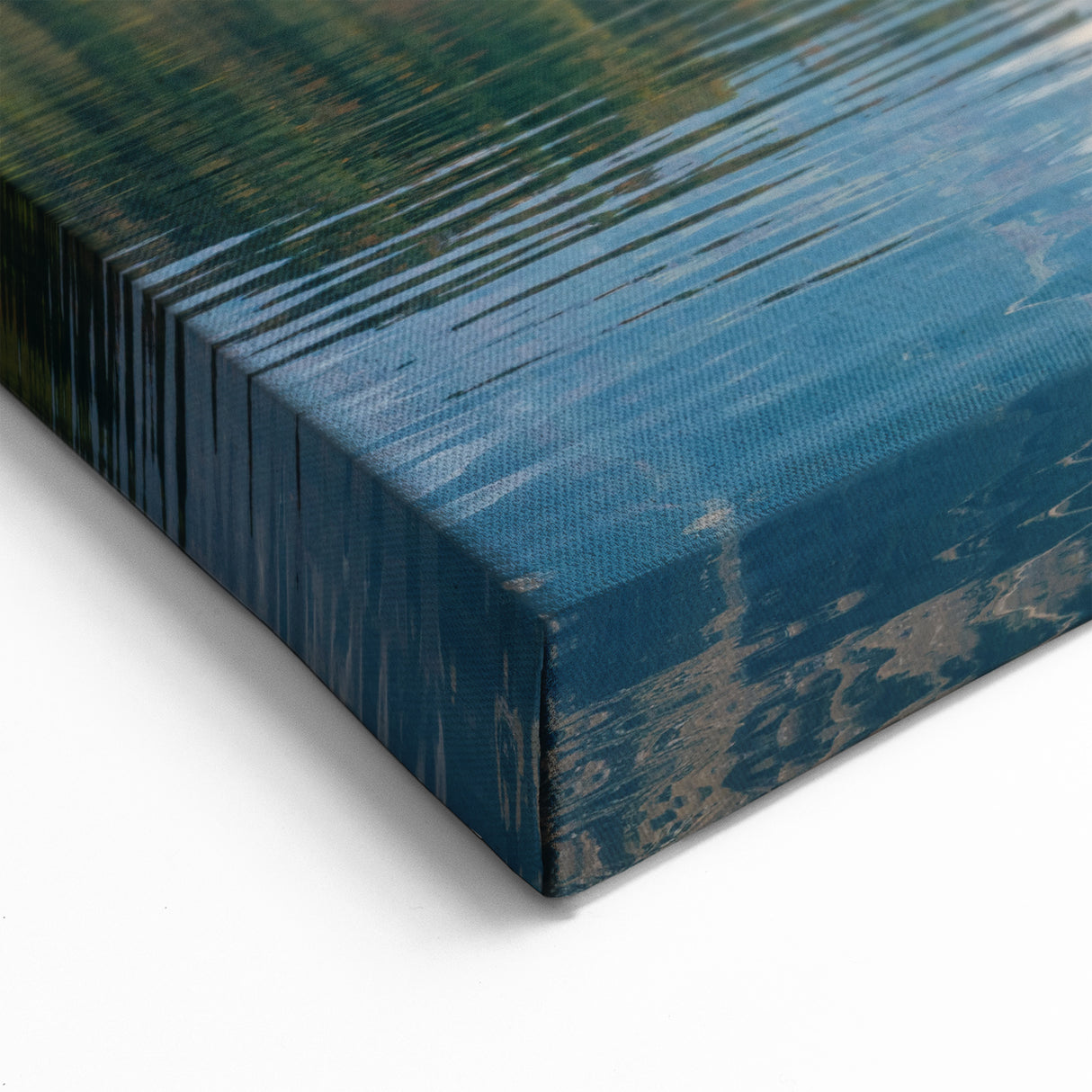 Slovenia Scenery Canvas - Lake Bled Autumn Reflection Art