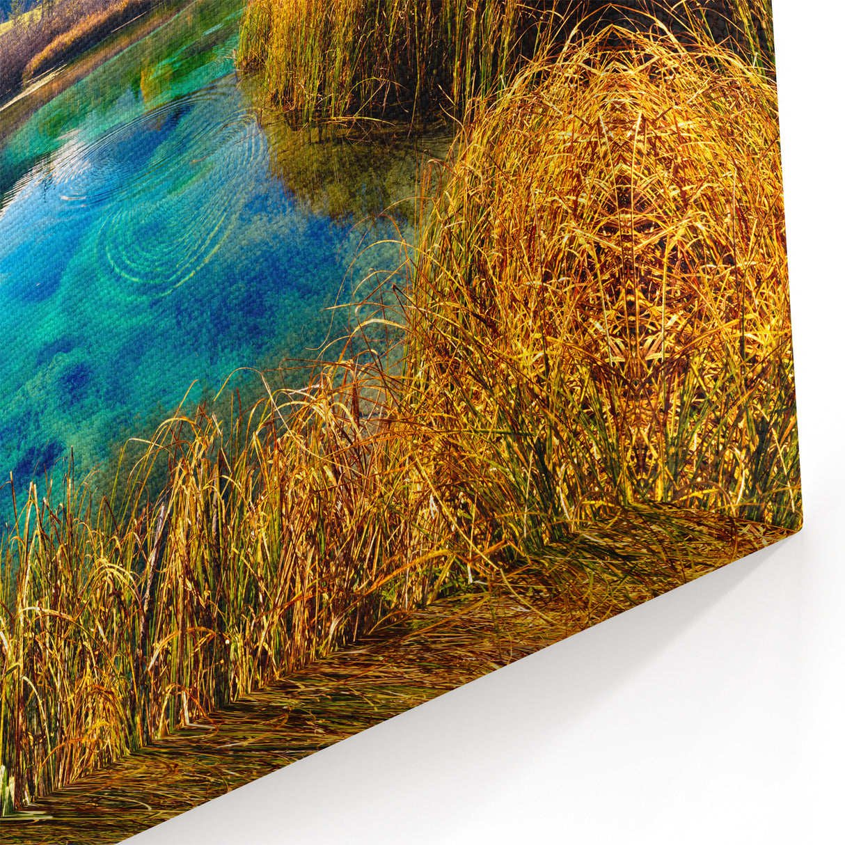 Slovenia Landscape Art - Alpine Lake Reflection Canvas