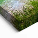 Slovenia Framed Art - Bridge and Church by Lake Canvas