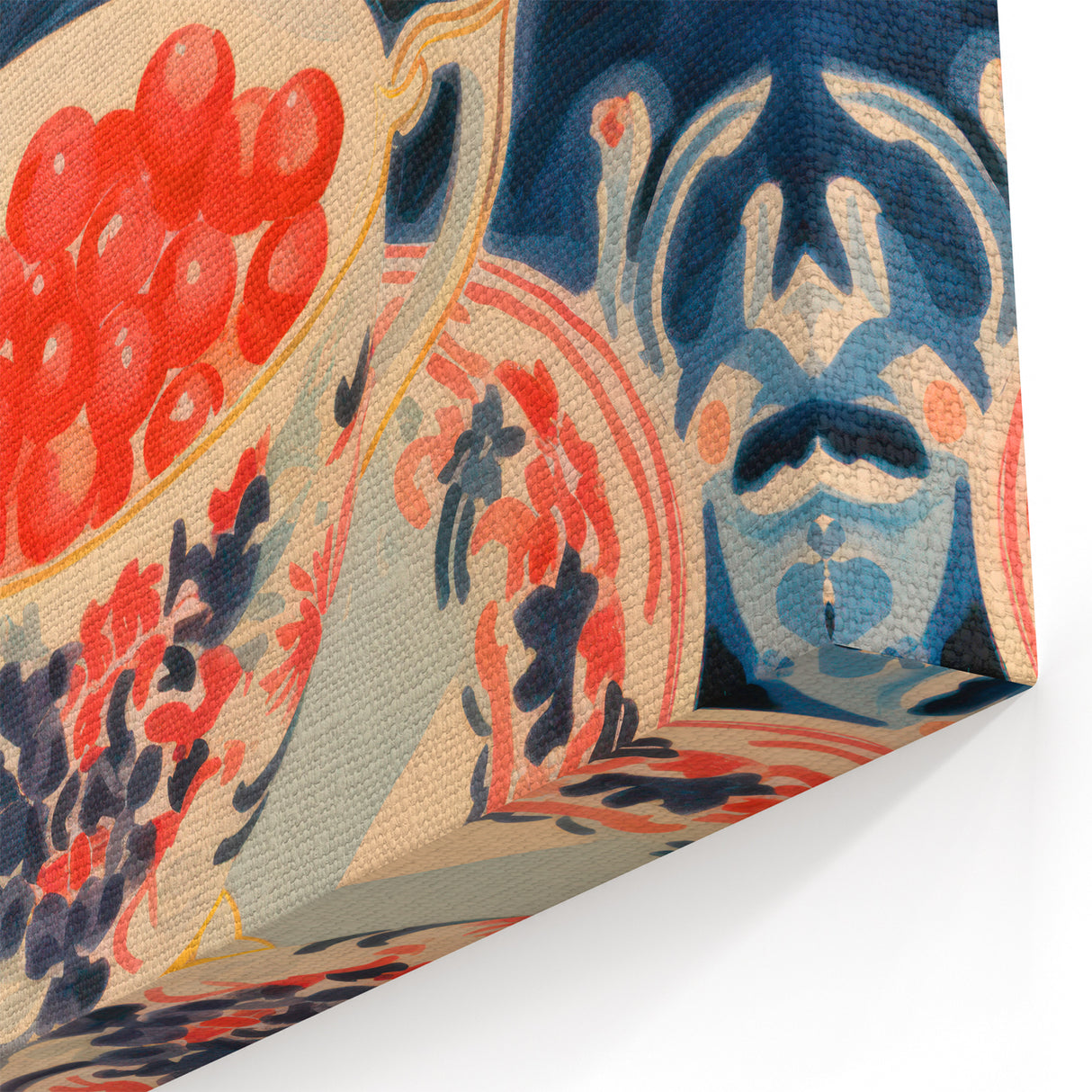 Maximalist Wall Art – Bold and Vibrant Fruit Still Life for Eclectic Decor