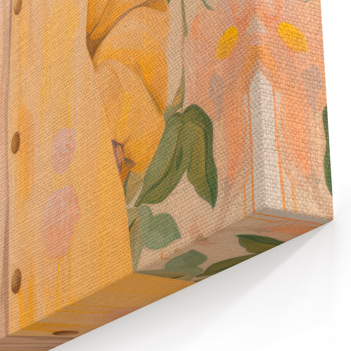 Maximalist Wall Art - Elegant Floral Portrait for Bold Home Decor
