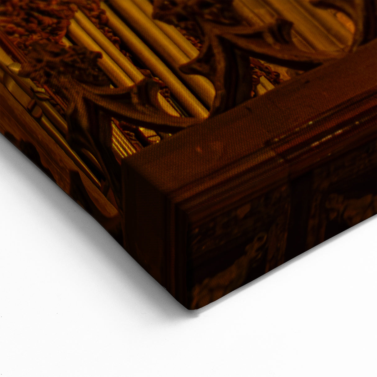 Andalucía Canvas Prints - Ornate Cathedral Ceiling and Stained Glass