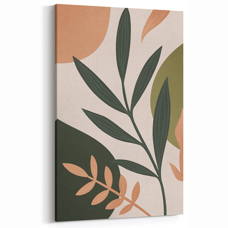 Bohemian Wall Art | Eclectic Boho Decor Canvas | Artistic Plant Print