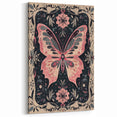 Scandinavian Wall Decor | Nordic Butterfly Art Print in Pink and Gray