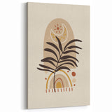 Bohemian Wall Art | Eclectic Sun and Plant Print | Boho Chic Decor