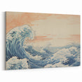 Electric Ocean Waves Wall Art – Abstract Vibrant Electric Art Print