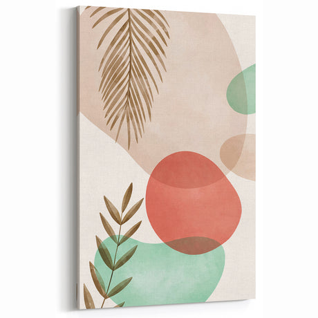 Bohemian Wall Art | Abstract Nature Print | Boho Chic Decor Canvas