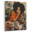 Vibrant Electric Wall Art – Bold Electric Painting of Thoughtful Figure