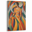 Electric Wall Art – Vibrant Abstract Painting of Colorful Flowing Figures