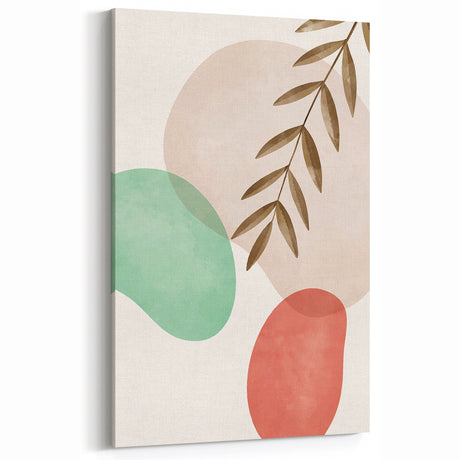 Bohemian Wall Art | Modern Abstract Nature Print | Boho Chic Canvas
